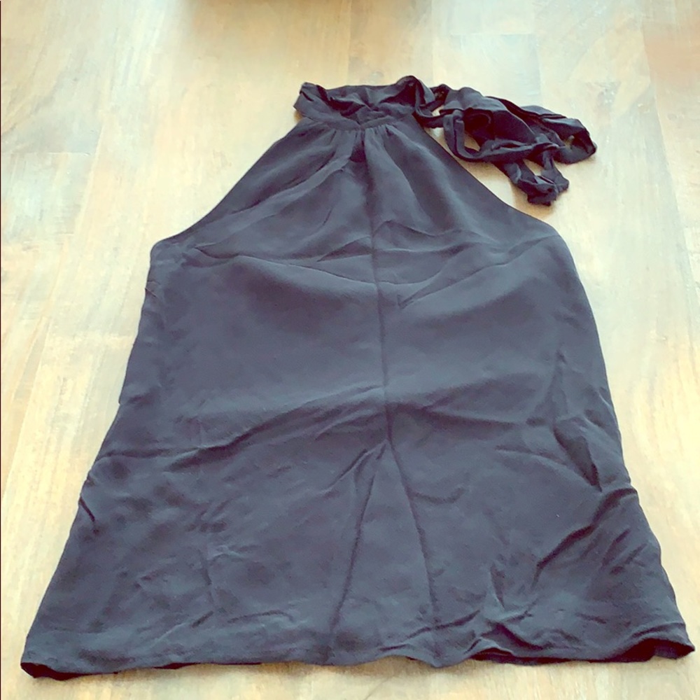 Express black chiffon shirt